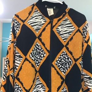 Vintage Teddy Diamond Windbreaker